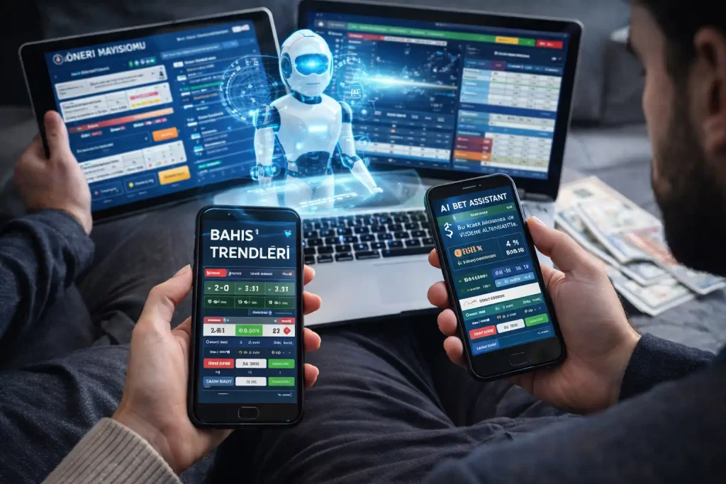 Modern spor bahis trendleri: yapay zekâ destekli tahminler, mobil bahis uygulamaları ve kişiselleştirilmiş analiz ekranlarını kullanan kullanıcılar